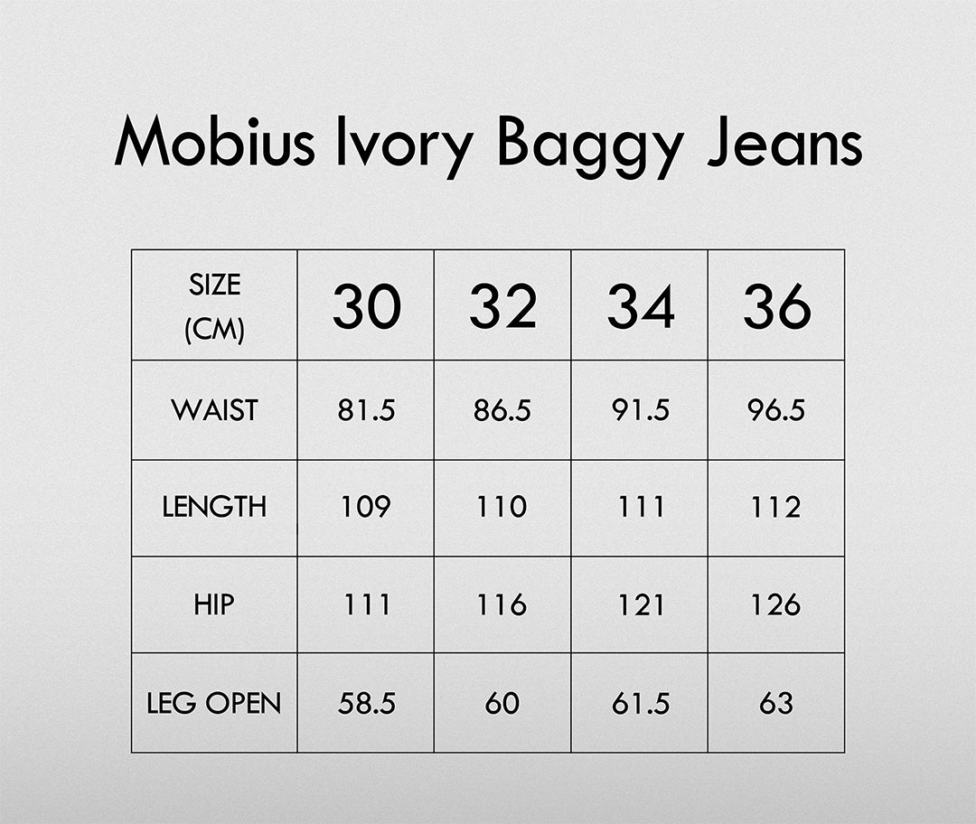 Mobius Ivory Baggy Jeans
