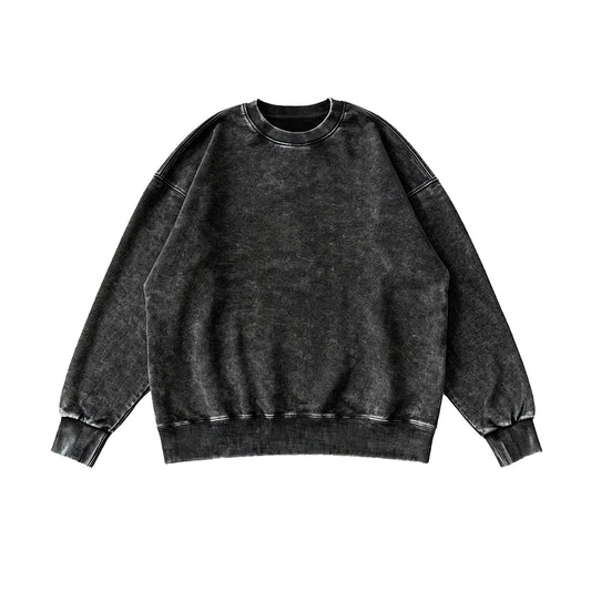 Mobius 425gsm Crew Neck-Black Batik