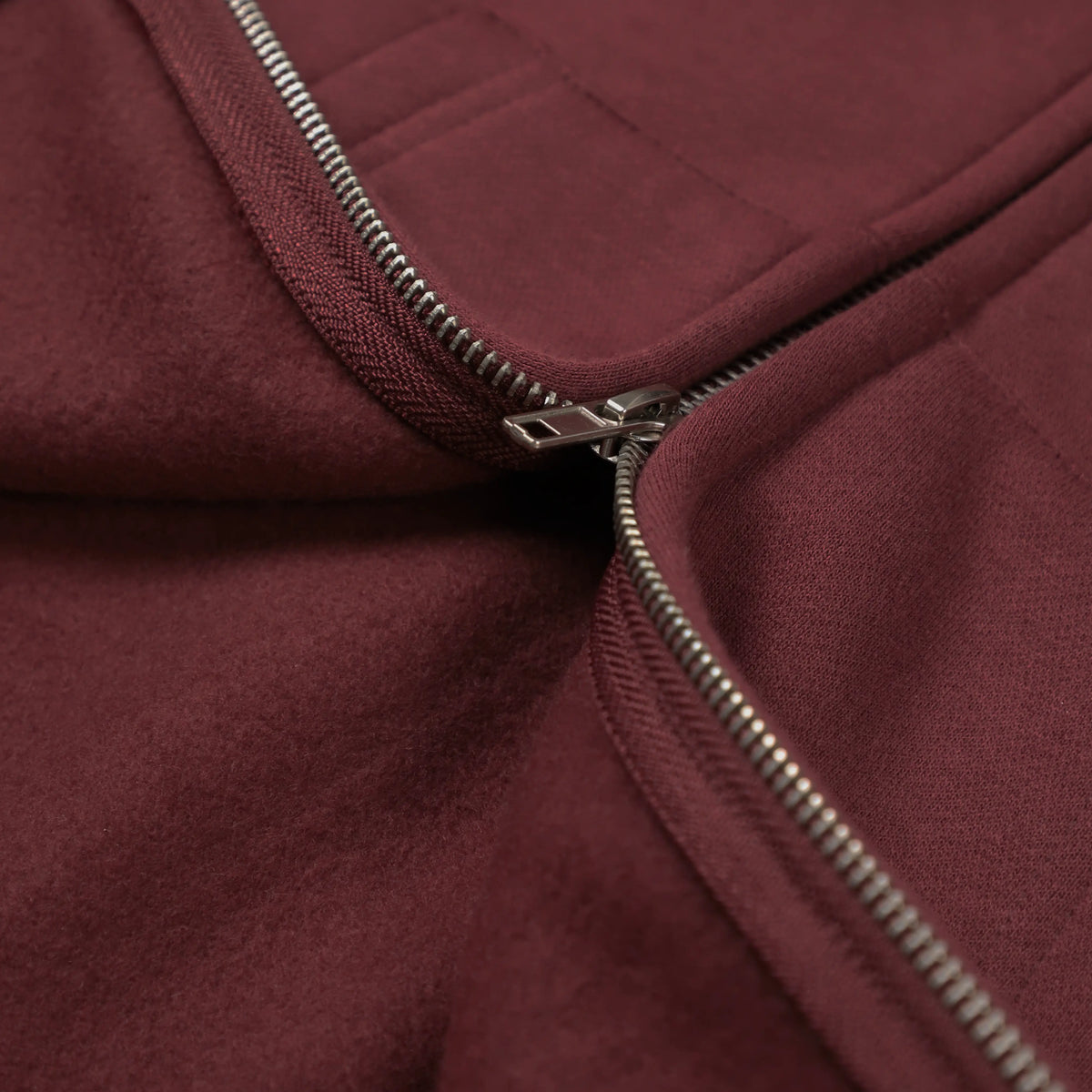 Mobius Zip Up Hoodie - Burgundy Red