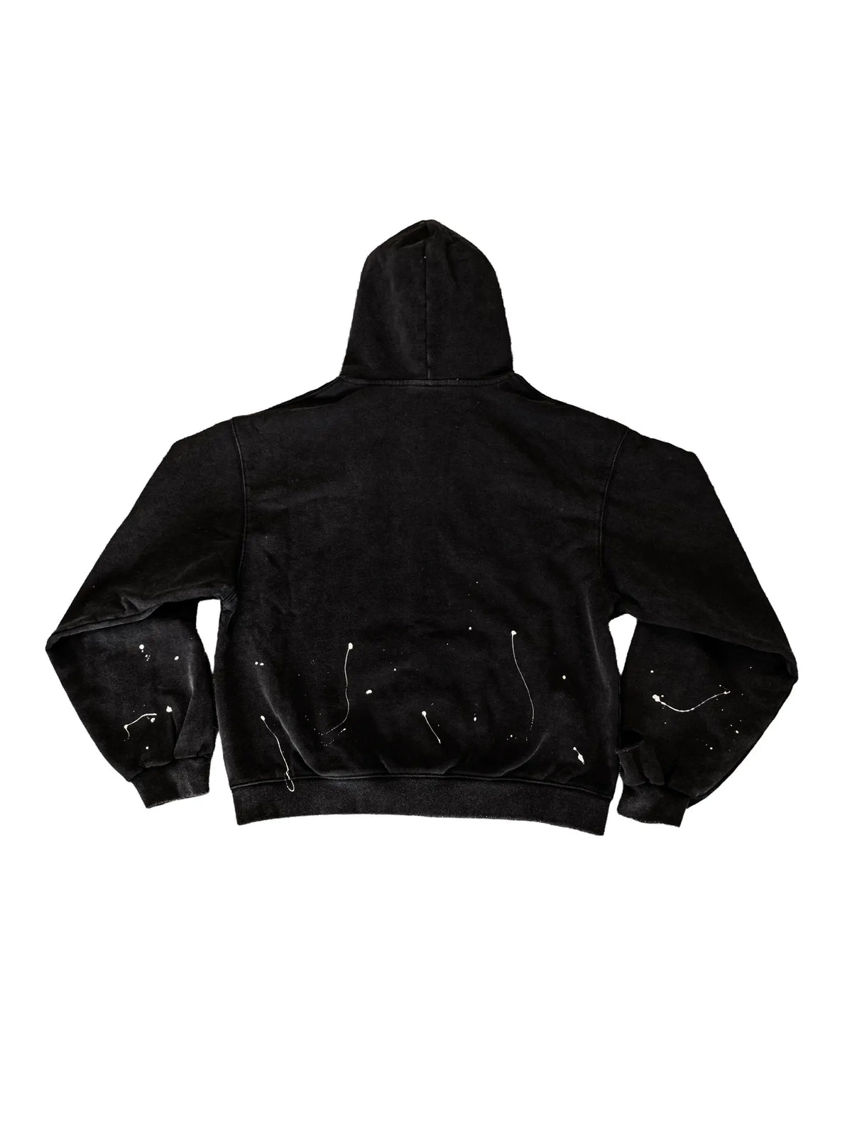 Mobius Distressed Splatter Zip Up Hoodie Pre-sale