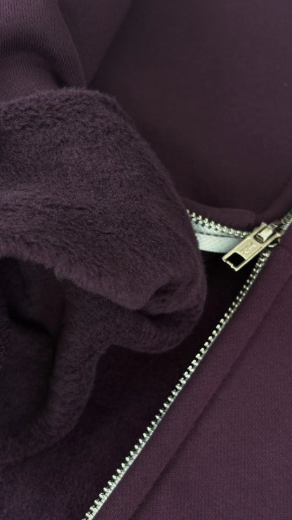 Mobius Zip Up Hoodie - Violet