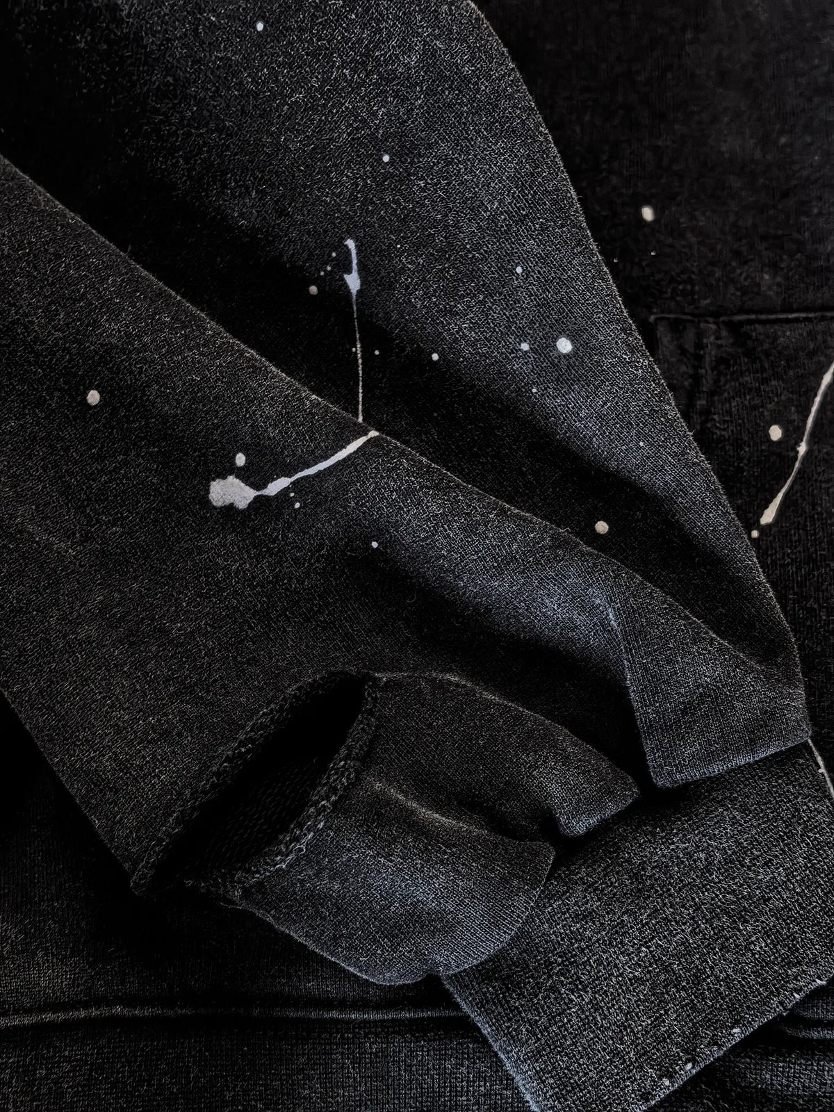 Mobius Distressed Splatter Zip Up Hoodie Pre-sale