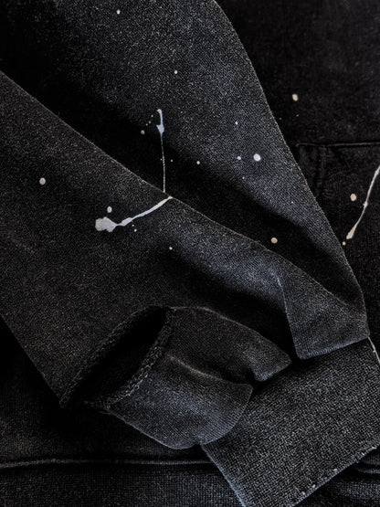 Mobius Distressed Splatter Zip Up Hoodie Pre-sale