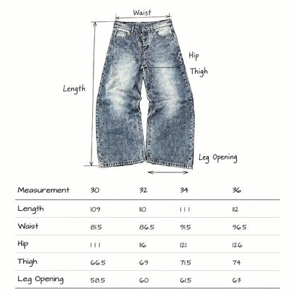 Mobius Snow-Washed  Baggy Jeans