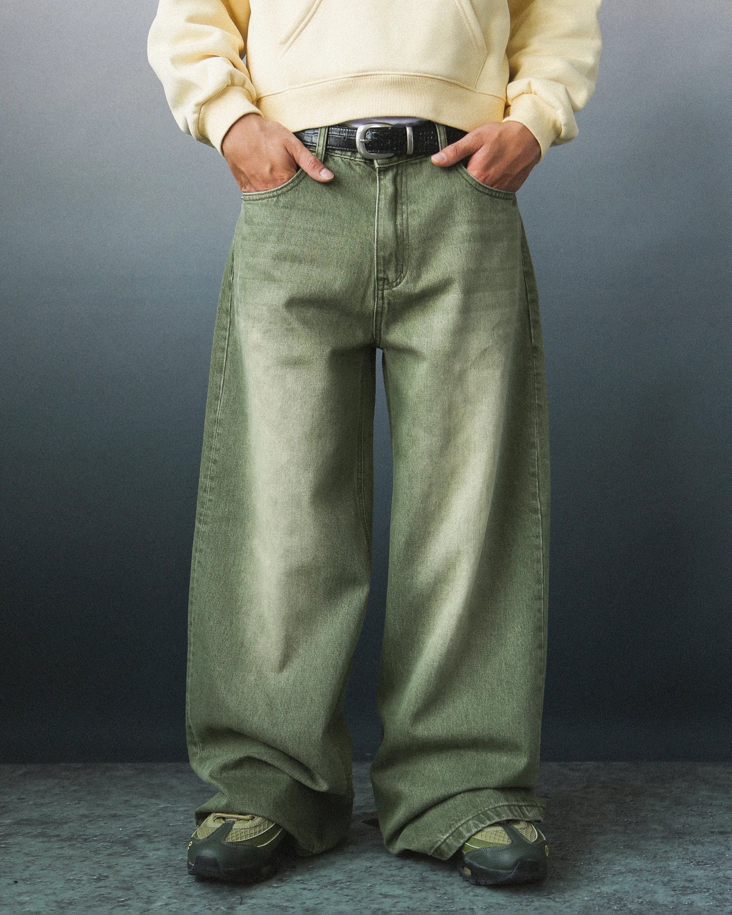 Mobius Matcha Baggy Jeans