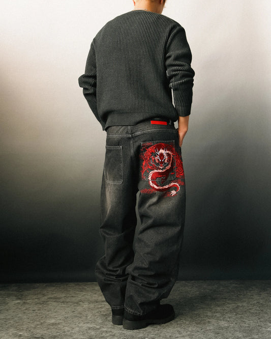 Mobius Red Dragon Jeans