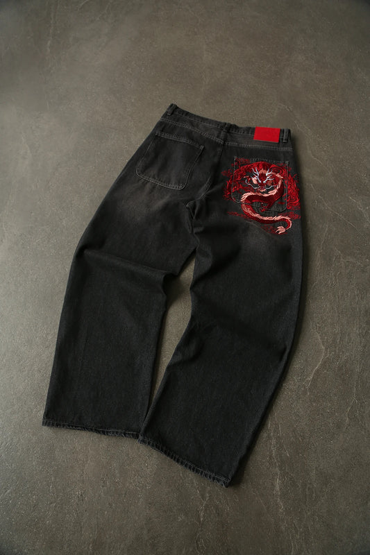 Mobius Red Dragon Jeans