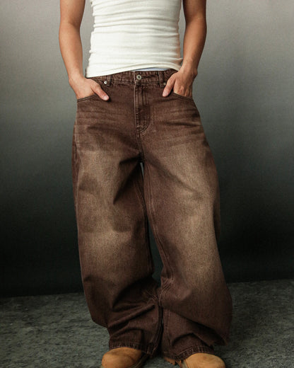 Mobius Cacao Baggy Jeans