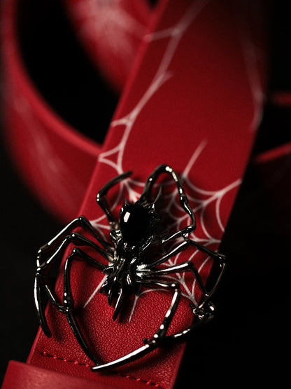 Mobius Spider  Belt - RED (Free Spider Pin During Pre-Order)