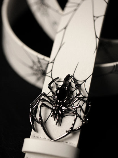 Mobius Spider  Belt - White (Free Spider Pin During Pre-Order)