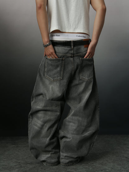 Mobius Vintage Curved Jeans - Slate