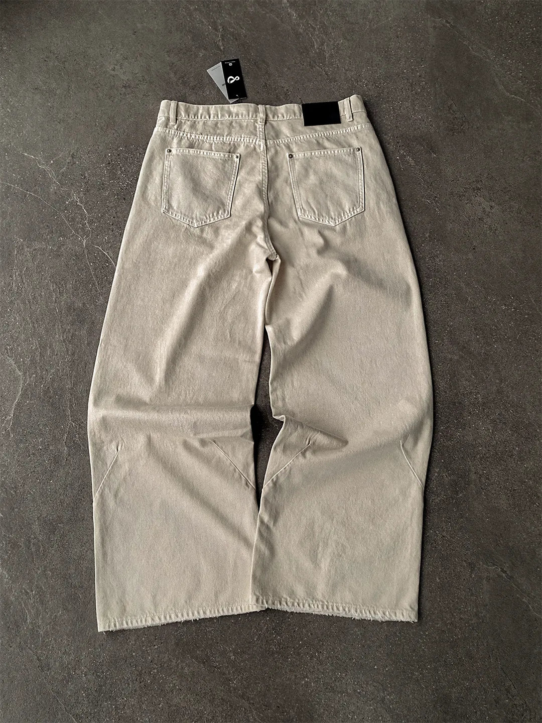 Mobius Ivory Baggy Jeans