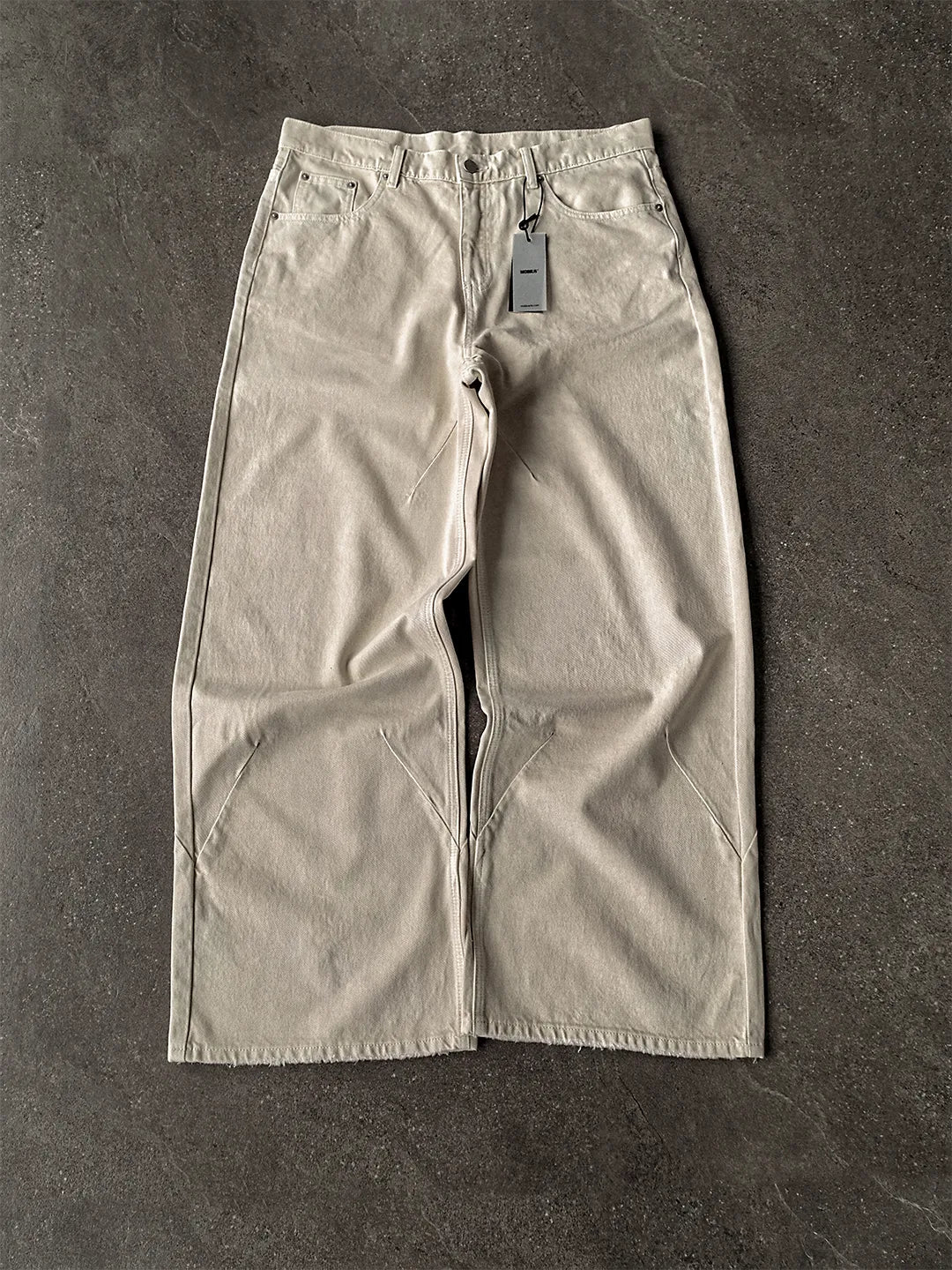 Mobius Ivory Baggy Jeans
