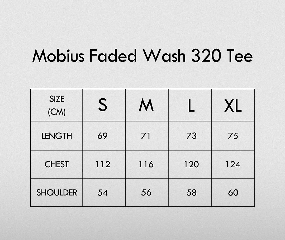 Mobius Faded Wash 320 Tee