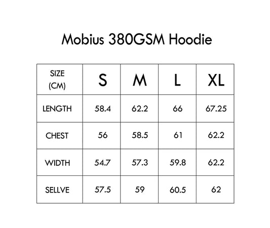 Mobius 380gsm Hoodie(R&N) - Mobius.stores