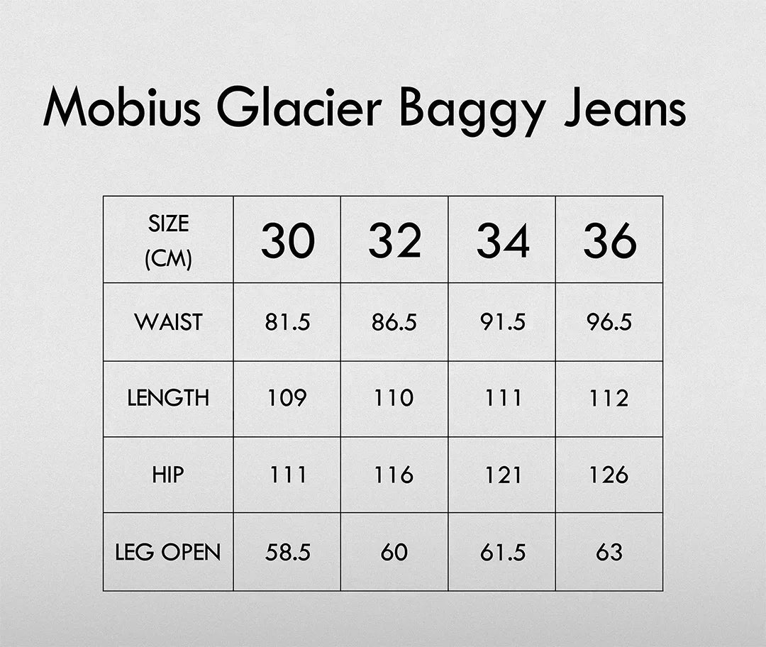 Mobius Glacier Baggy Jeans - Mobius.stores