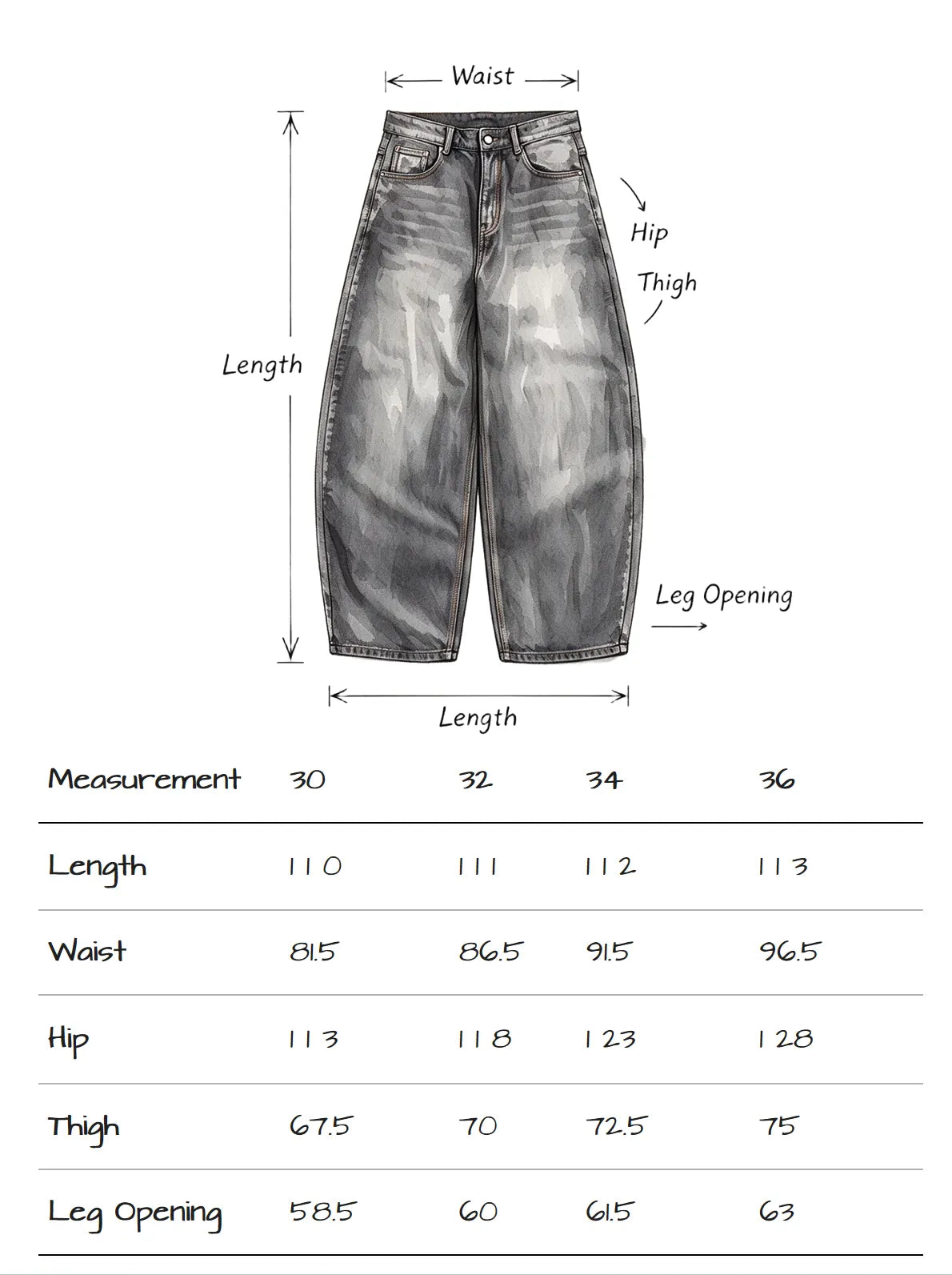Mobius Vintage Curved Jeans - Slate