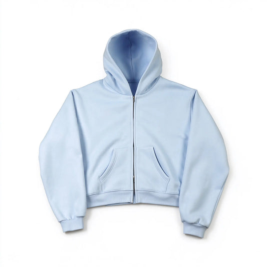 Mobius Zip Up Hoodie - Glacier Blue