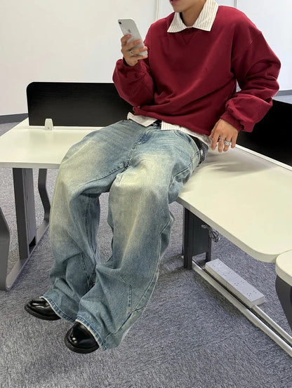 Mobius Crew Neck Wine-ish Red