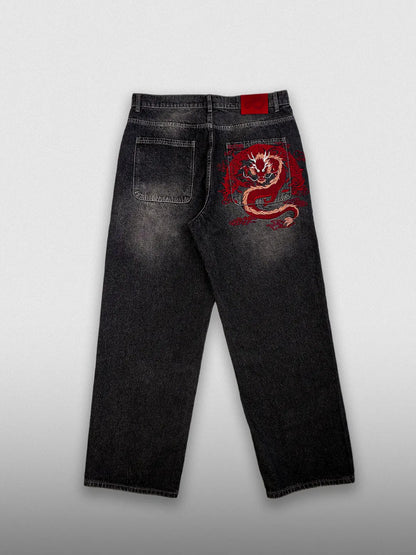 Mobius Red Dragon Jeans