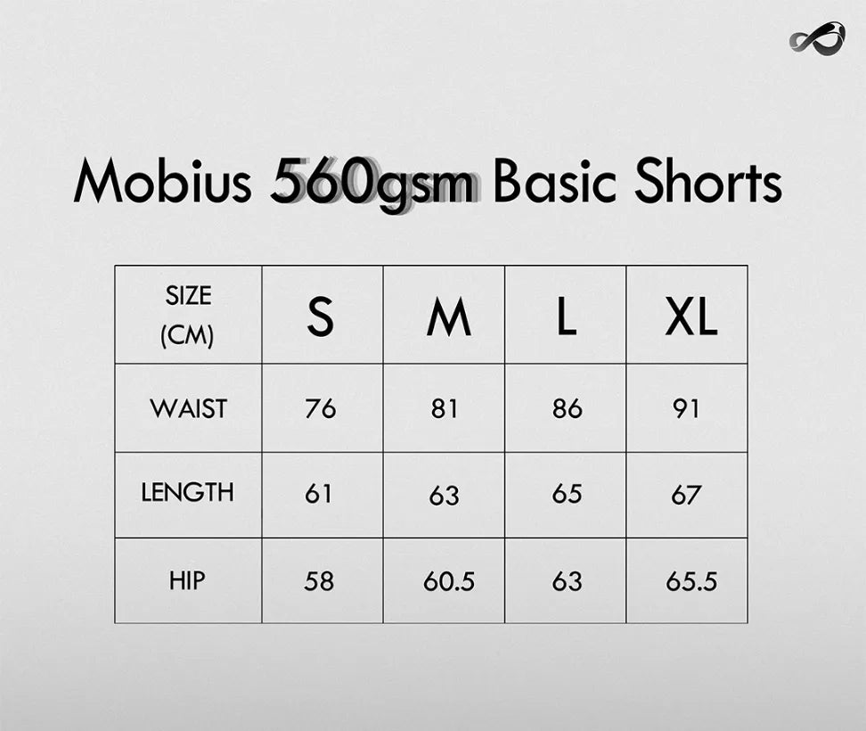Mobius 560gsm Basic Shorts
